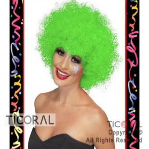 PELUCA AFRO VERDE x 1 PS